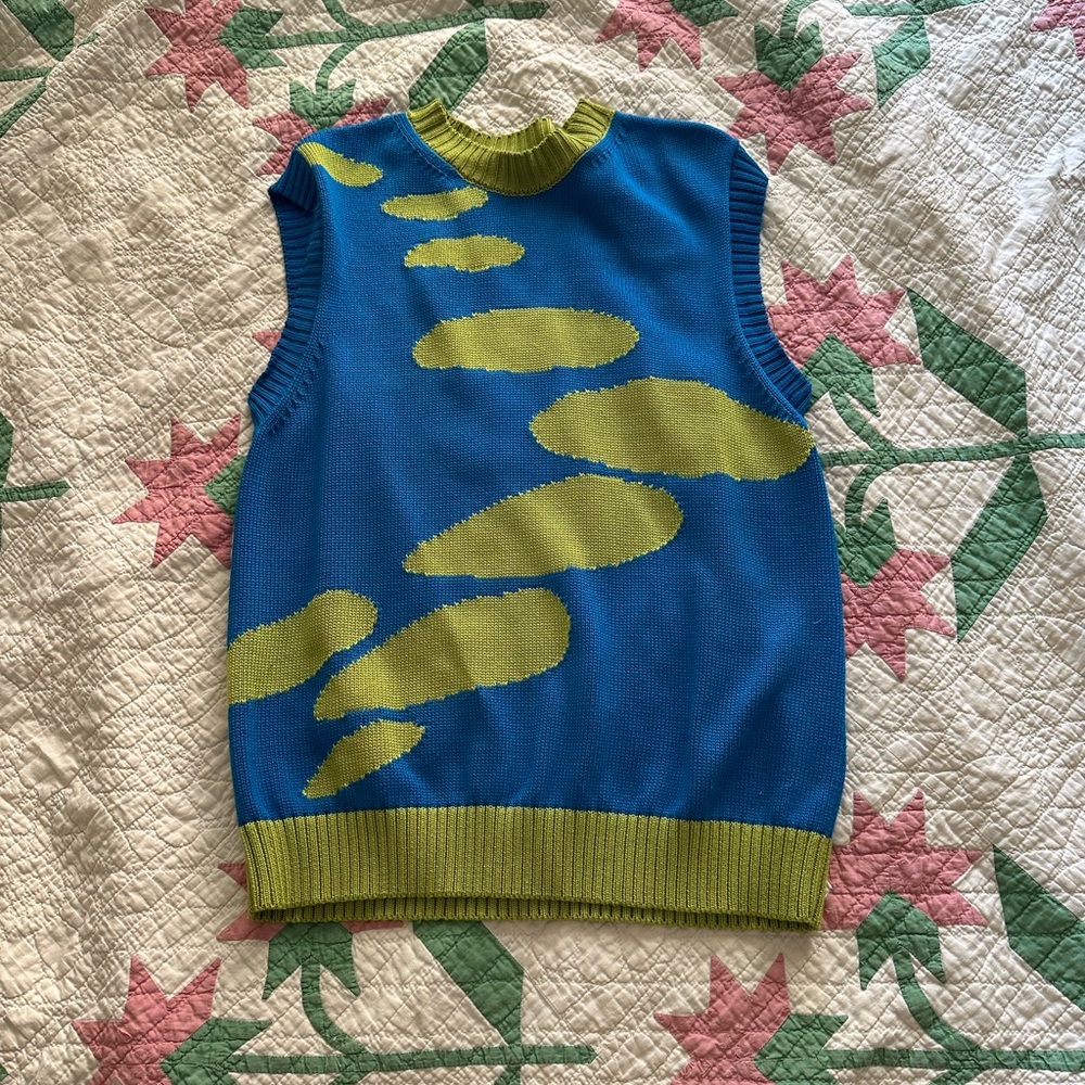 Verconiik Handmade Sweater Vest. Fits size small or medium. Orginally 300